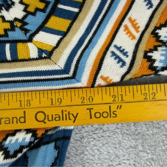 Lacoste Live Men's Small Aztec Print Cotton Long Sleeve Sweater - Picture 11 of 13